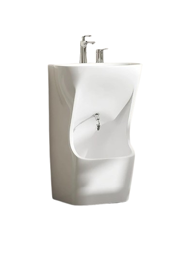 MODERN INTEGRATED CERAMIC WADU BASIN