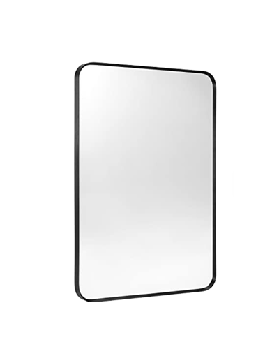 18"X32" METAL FRAMED HANGING WALL MIRROR BLACK COLOUR