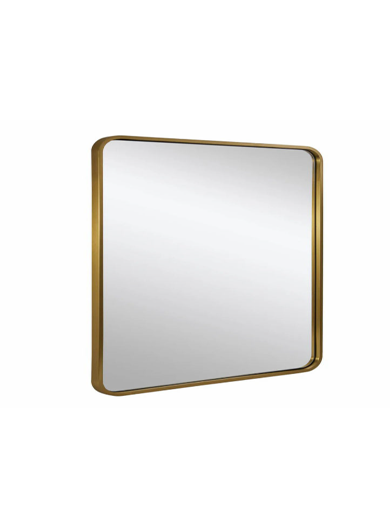 32"X32" METAL FRAMED HANGING WALL MIRROR WHITE COLOUR