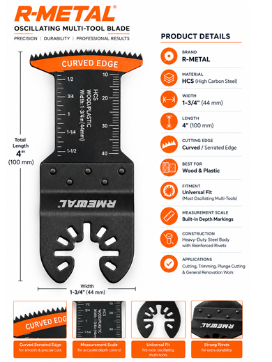 R-METAL Oscillating Multi-Tool Blade